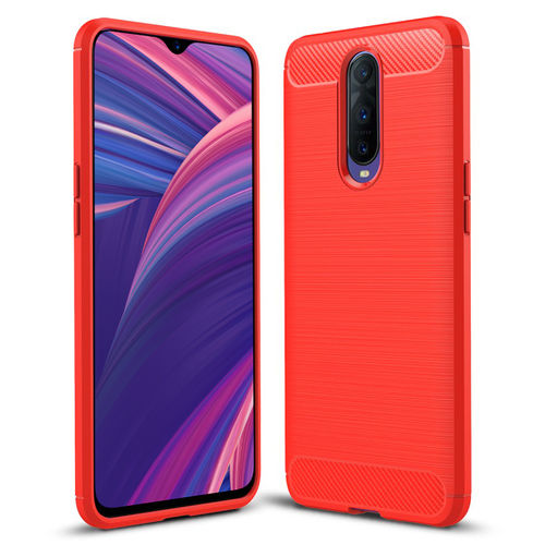 Flexi Slim Carbon Fibre Case for Oppo R17 Pro - Brushed Red